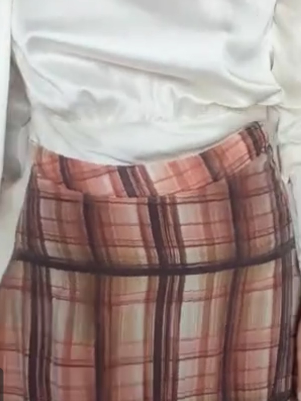 Zara Plaid Maxi Skirt. NWT Size Small - Picture 6 of 15